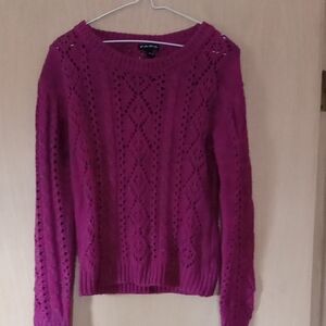 Women's Knit Sweater - Magenta
